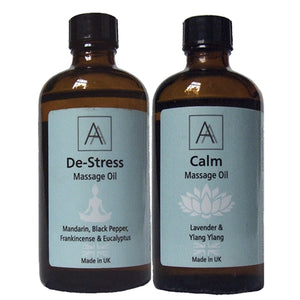 De-stress and Calm Massage Oil's