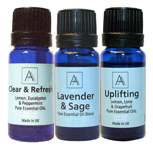 Clear & Refresh, Lavender & Sage and Uplifting