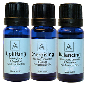 Uplifting, Energising & Balancing essential oils