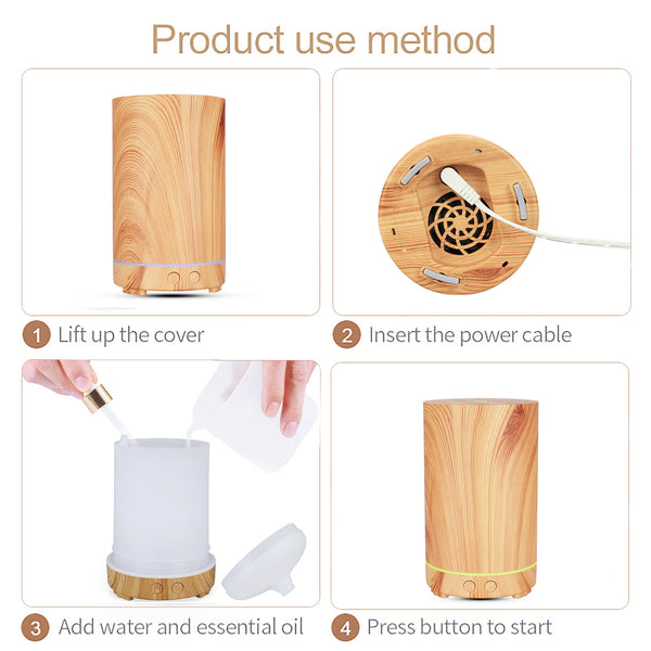 Wood Grain Effect Humidifier & Diffuser